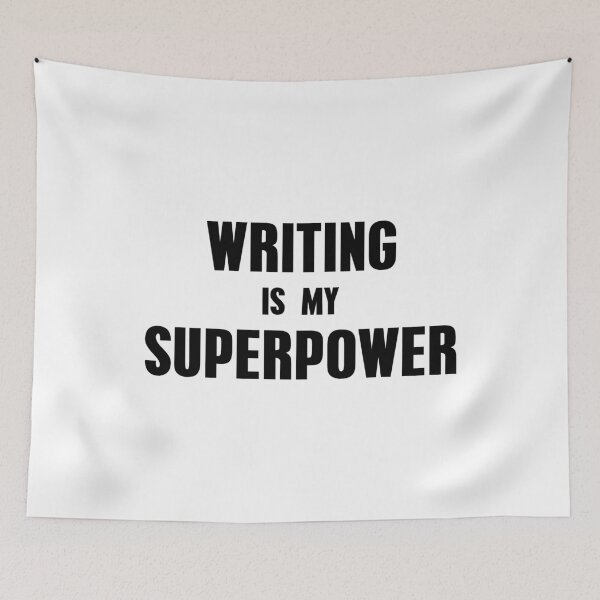 Item preview,  Writing is My Superpower designed and sold by Mariano Topno.
