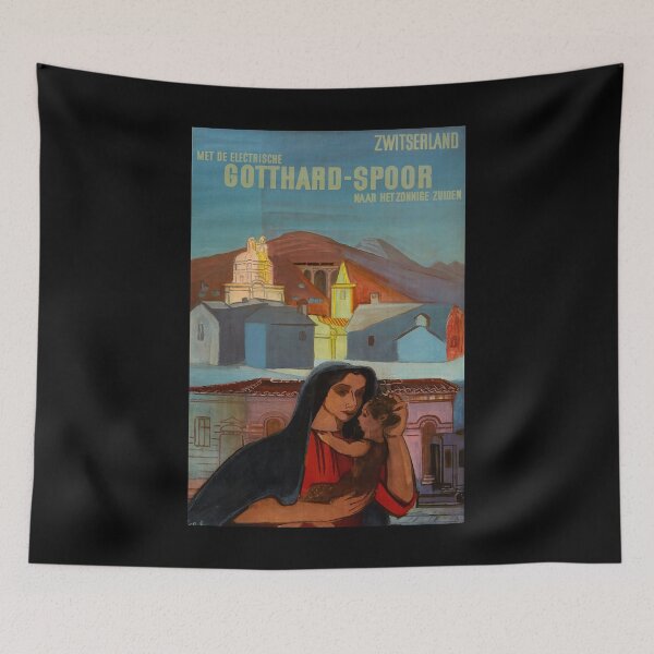 Item preview, retro classic Gotthard Spoor poster designed and sold by CorasPosters.