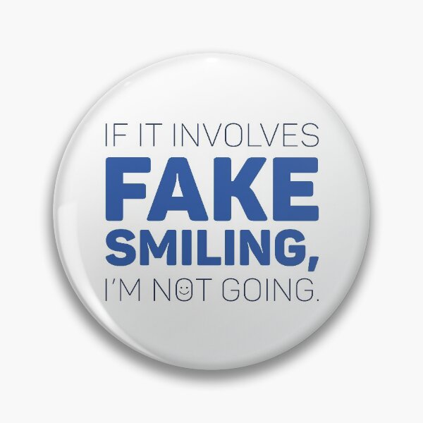 Item preview, Fake Smiling designed and sold by cherrific.