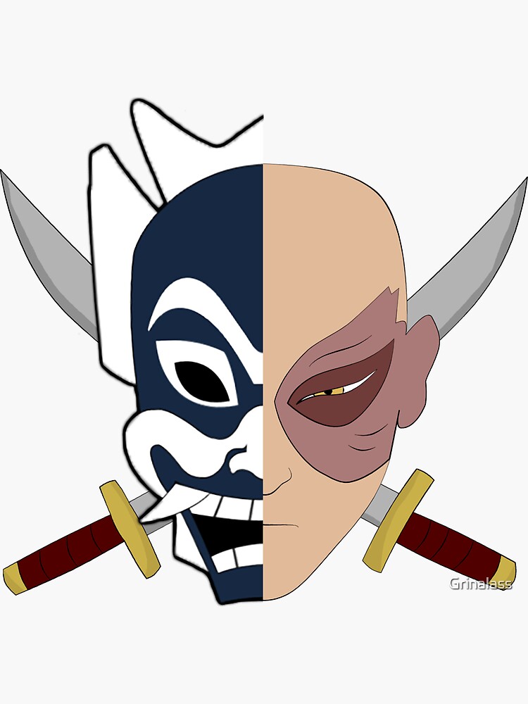 Zuko The Blue Spirit Avatar The Last Airbender Sticker By Grinalass Redbubble