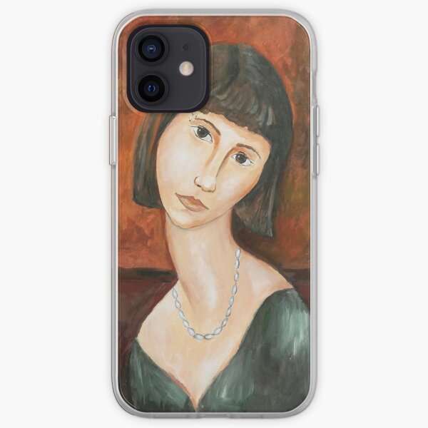 Modigliani style Portrait of a Girl iPhone Soft Case