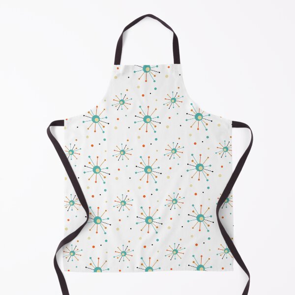 Item preview, Atomic Age Teal Orange Black Starburst Pattern designed and sold by Orchard Berry.