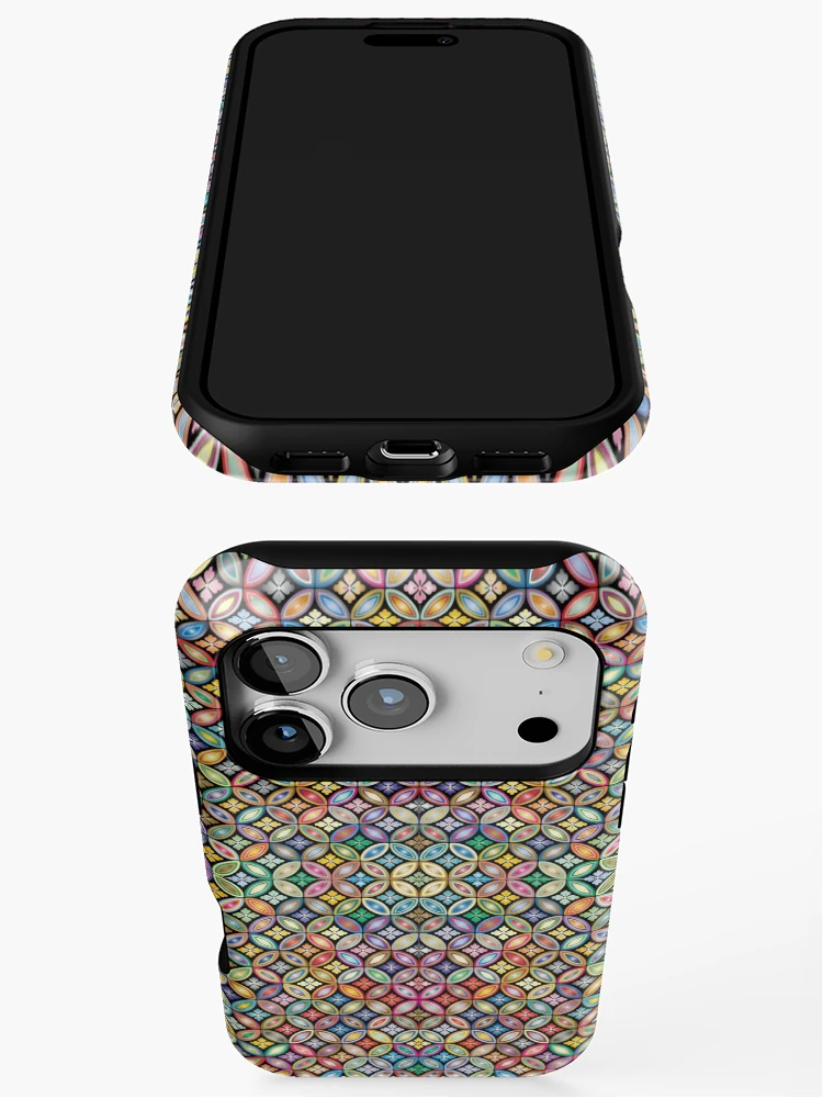 Thumbnail 3 of 4, iPhone Case, Colorful pattern designed and sold by RueChiedza.