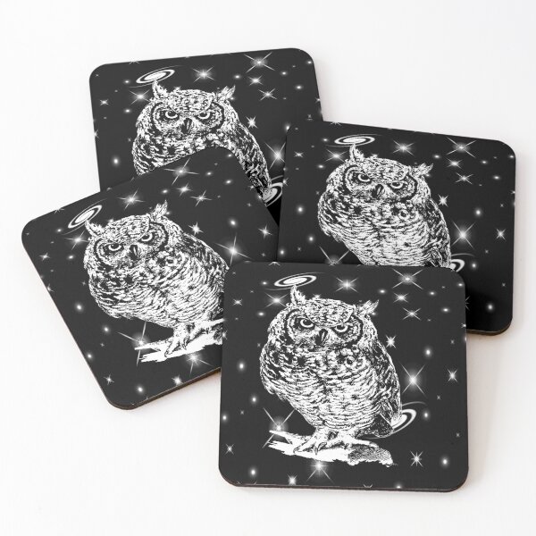 Item preview, Carpe Noctem / White owl designed and sold by Wasef Baker.