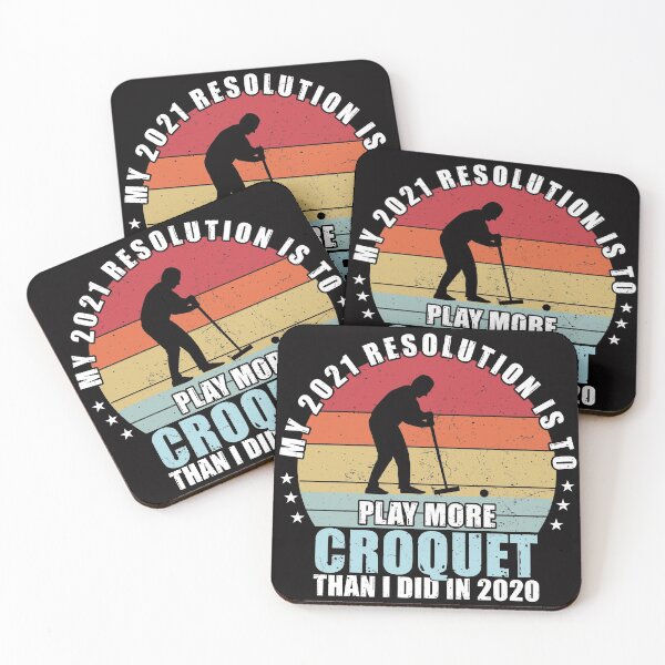 Item preview, Funny Croquet 2021 New Years Resolution Gift designed and sold by Dan66.
