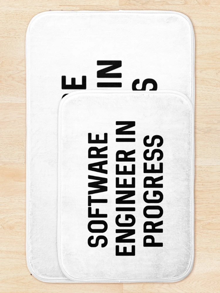Thumbnail 5 of 6, Bath Mat, Software Engineer In Progress designed and sold by ProtonProject.