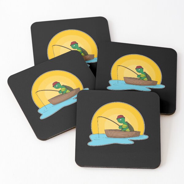 Item preview, Turtle as Angler in Boat designed and sold by Snabdesign84.