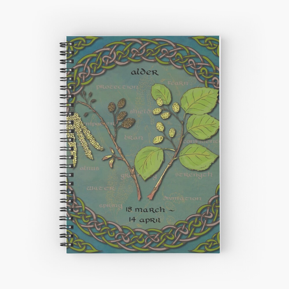 Tree Calendar Alder Spiral Notebook