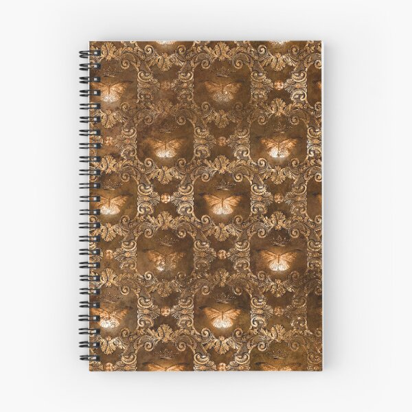 Item preview, Gold and brown shiny butterfly damask design designed and sold by AnnieHochmann.