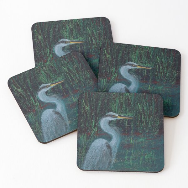 Item preview, Blue Heron by the Water Painting Art designed and sold by factory88.