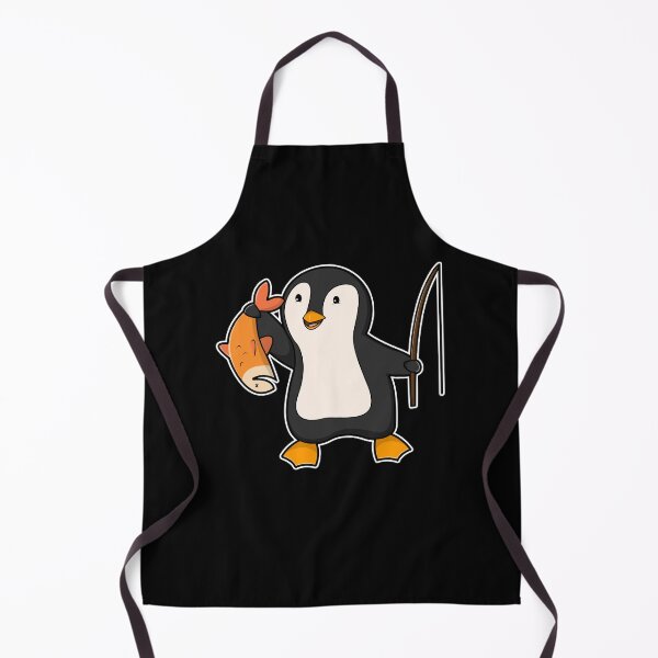 Aperçu de l'œuvre Penguin as Angler with Fish créée et vendue par Snabdesign84.