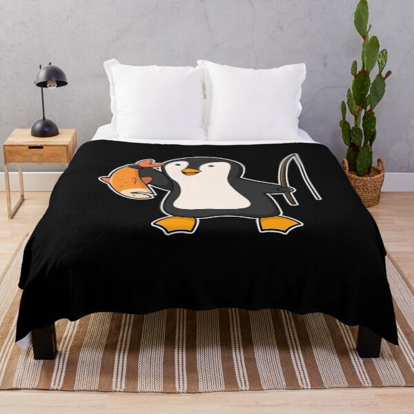 Item preview, Penguin as Angler with Fish designed and sold by Snabdesign84.