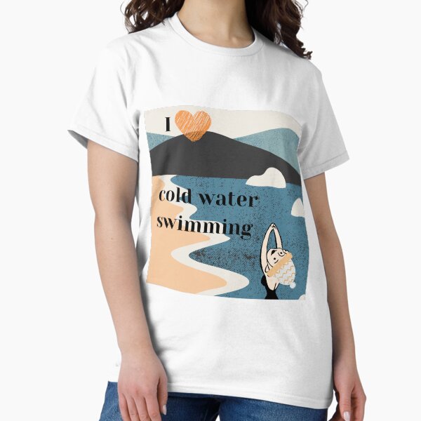 Item preview, I love cold water swimming ice water designed and sold by Wildflow Creations.