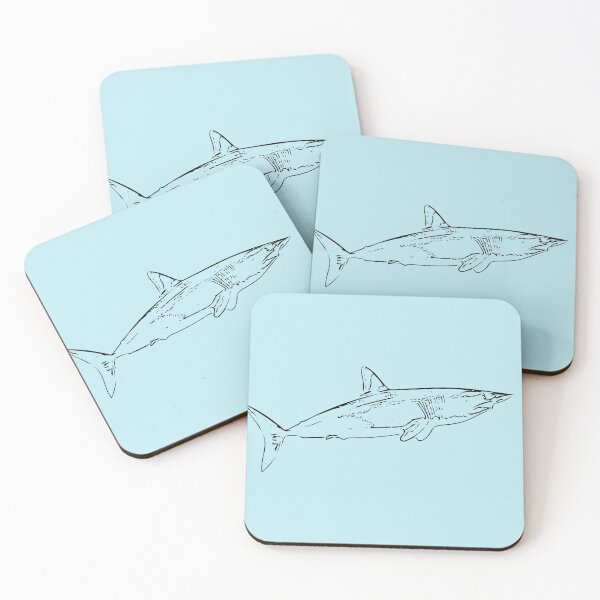 Artikelvorschau, Mako Shark Thin Black Print entworfen und verkauft von designsasstultd.