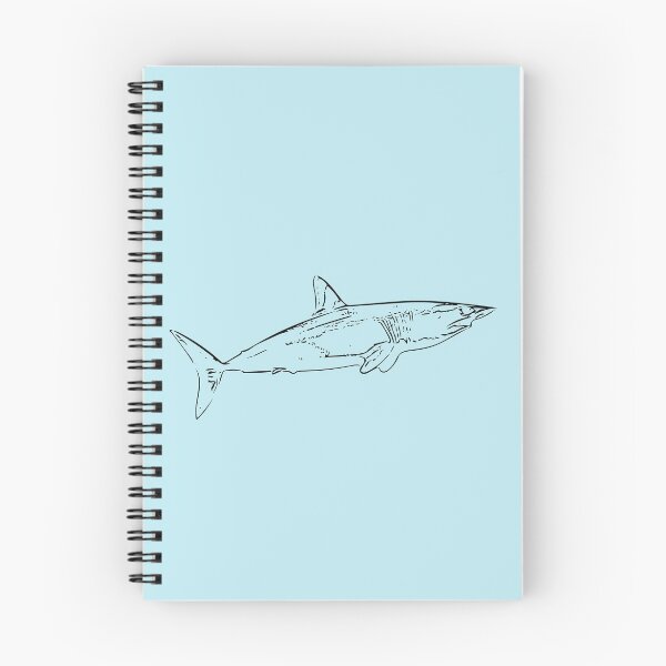 Item preview, Mako Shark Thin Black Print designed and sold by designsasstultd.