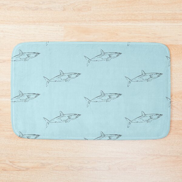 Item preview, Mako Shark Thin Black Print designed and sold by designsasstultd.
