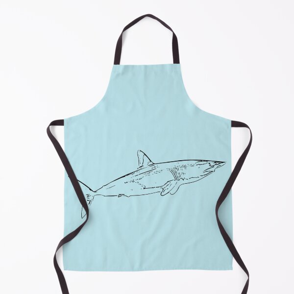 Item preview, Mako Shark Thin Black Print designed and sold by designsasstultd.