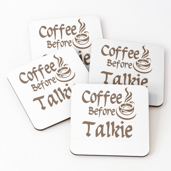 Item preview, Coffee Before Talkie funny tshirt  designed and sold by Trendora Studio.
