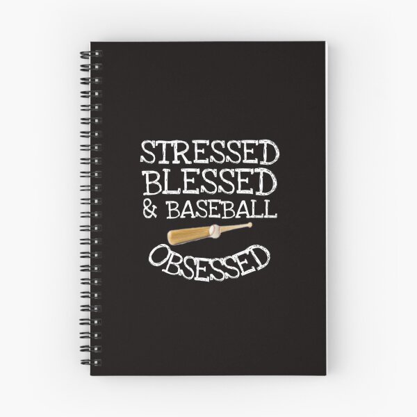 Item preview, stressed blessed and baseball obsessed funny shirt gift designed and sold by medbouk1.