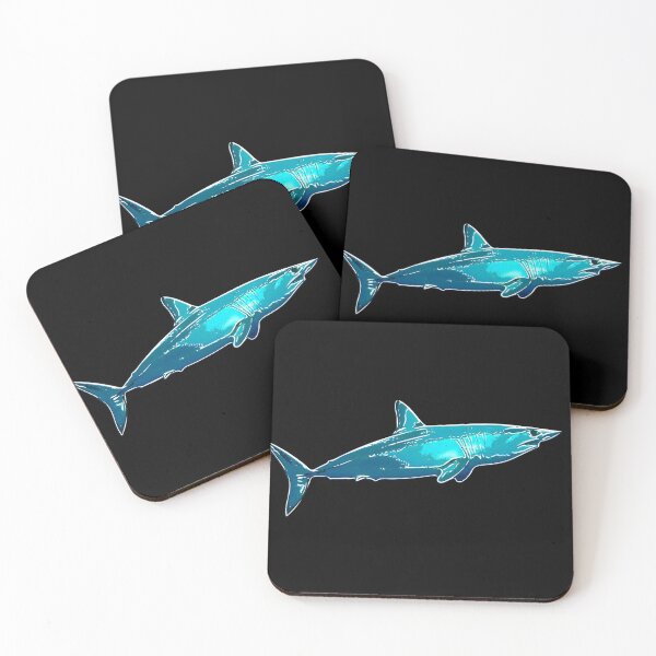 Artikelvorschau, Mako Shark White Alternate Print entworfen und verkauft von designsasstultd.