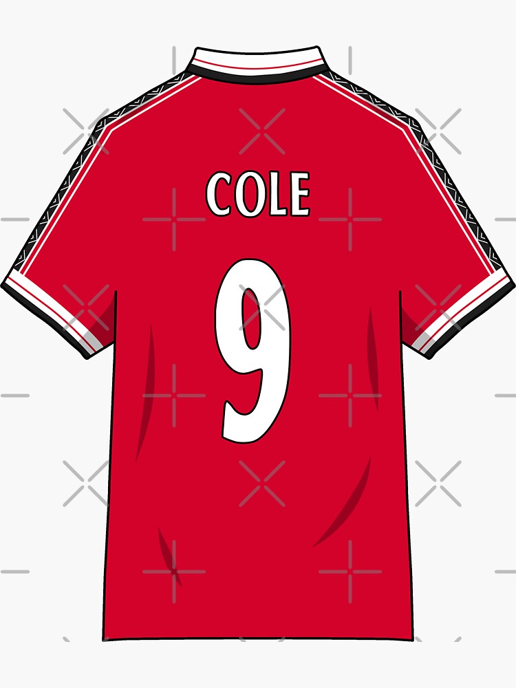 Andy Cole 1999 Jersey Sticker for Sale by Zgjimi17