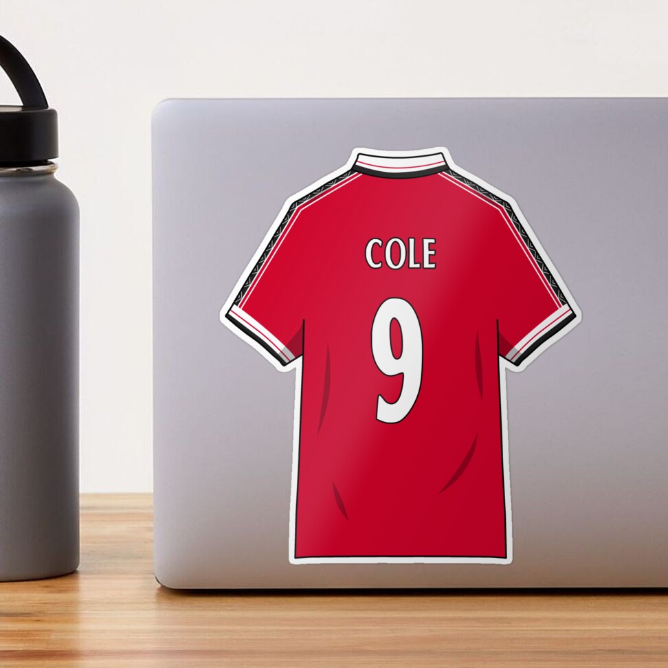 Andy Cole 1999 Jersey Sticker for Sale by Zgjimi17