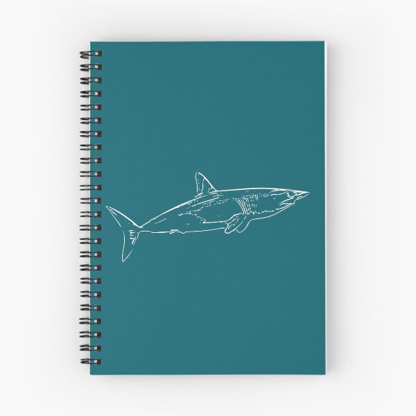 Item preview, Mako Shark Thin White Print designed and sold by designsasstultd.