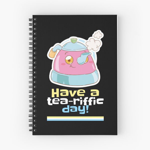 Item preview, Have a tea-riffic day! Pun designed and sold by CocoAndMore.