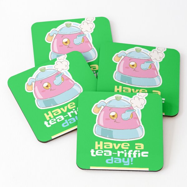Item preview, Have a tea-riffic day! Pun designed and sold by CocoAndMore.