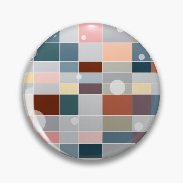 Item preview, mosaic muted with circles designed and sold by Meg M Studio.