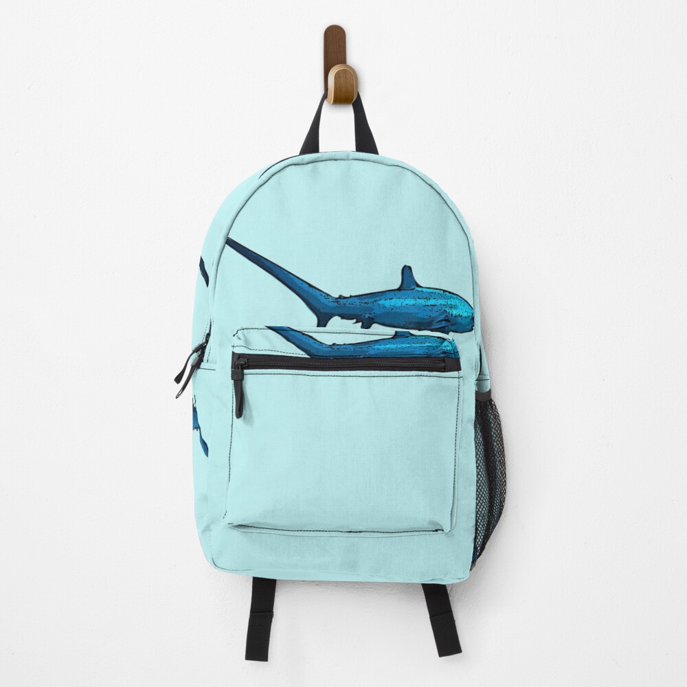 shark print backpack