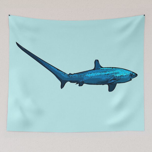 Item preview, Thresher Shark Black Alternate Print  designed and sold by designsasstultd.