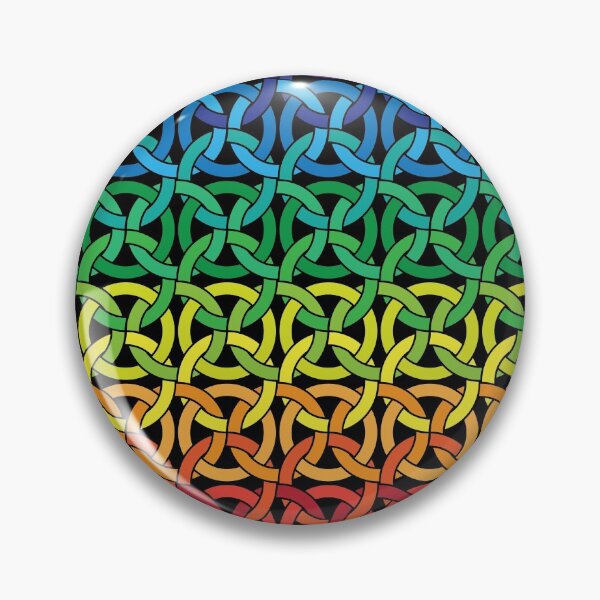 Item preview, Interlocking Circles in Blue, Yellow, Red, Purple and Green Spectrum Color Tones designed and sold by hobrath.