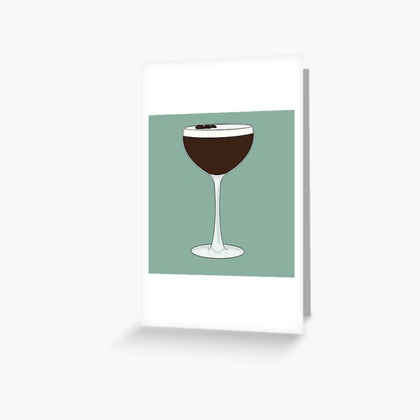 Espresso martini glass Postcard for Sale by morganbethdraws