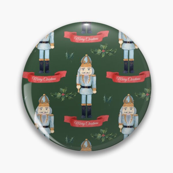 Artikelvorschau, Frohe Weihnachten Nussknacker Grün Muster Muster Geschenke entworfen und verkauft von MiscelChr.