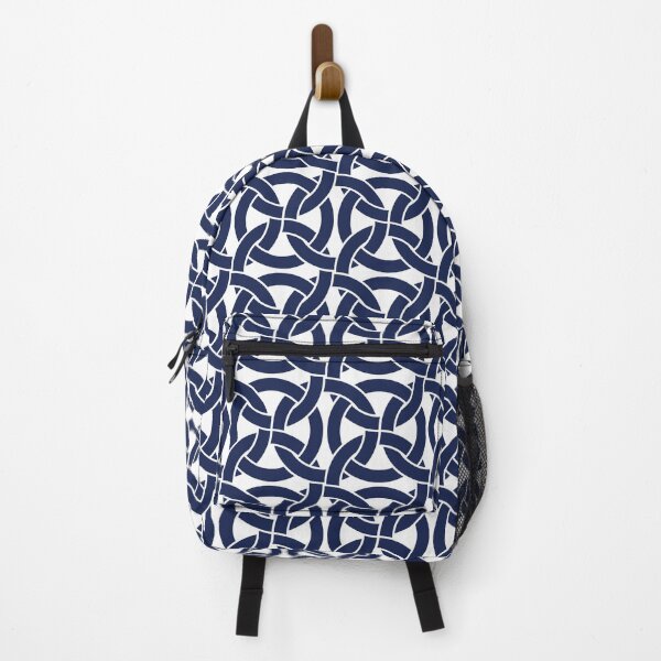 Item preview, Interlocking Circles in Navy Blue and White designed and sold by hobrath.