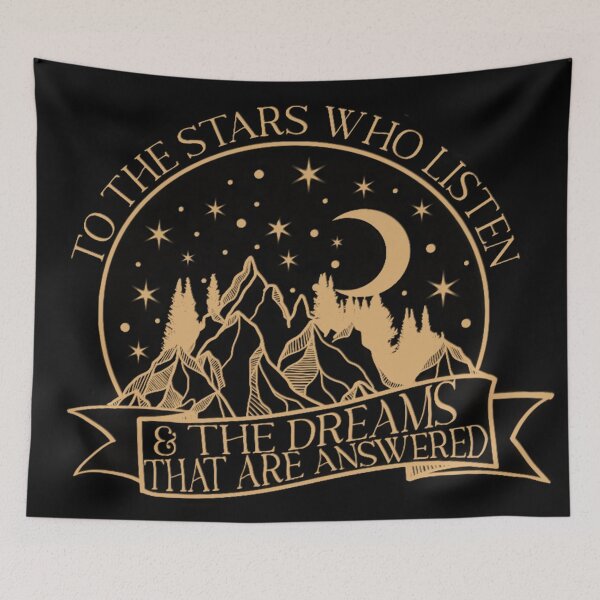 Item preview, To the stars who listen and the dreams that are answered, Rhysand quote  designed and sold by CrescntDesigns.