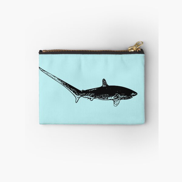 Item preview, Thesher Shark Black Print designed and sold by designsasstultd.