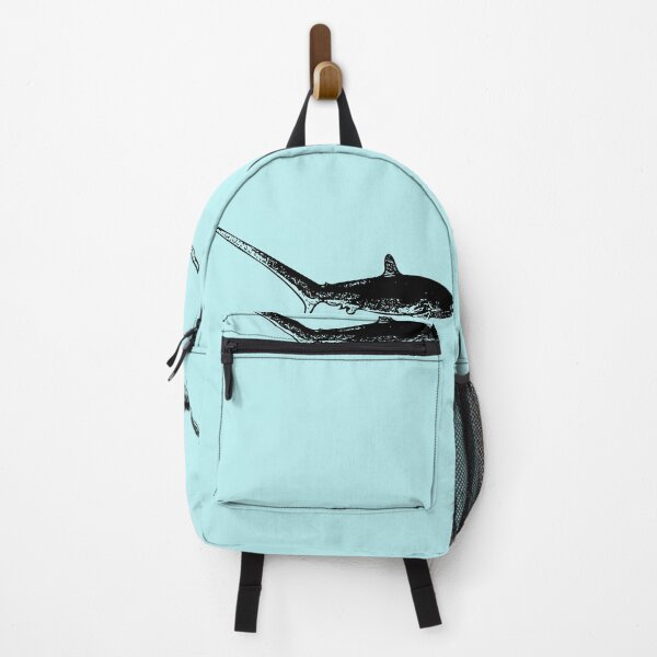 Item preview, Thesher Shark Black Print designed and sold by designsasstultd.
