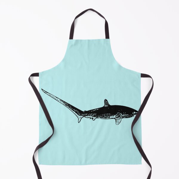 Item preview, Thesher Shark Black Print designed and sold by designsasstultd.