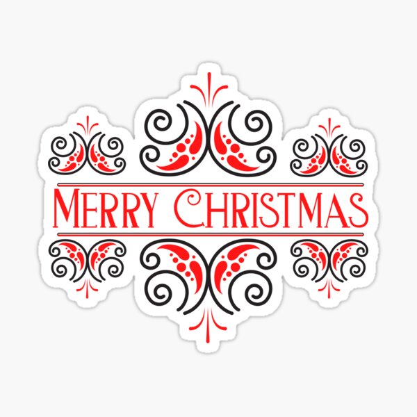 Merry Christmas Sticker For Sale By Shornaiter Redbubble 4428