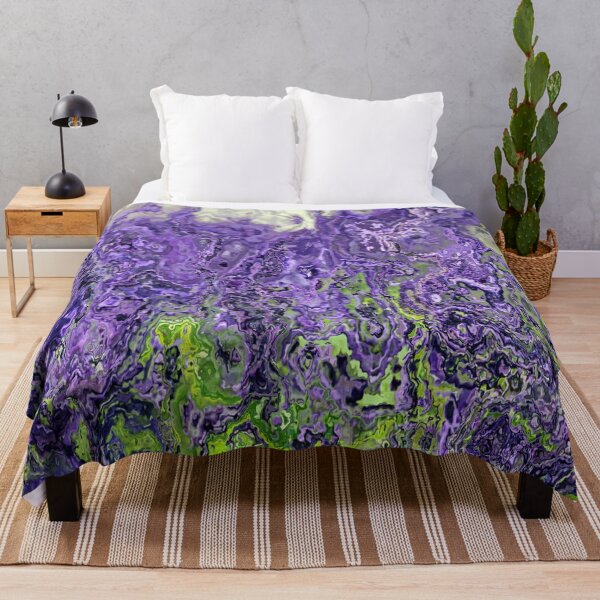 Item preview, Green and purple modern marble pattern art  designed and sold by AYACHI90.
