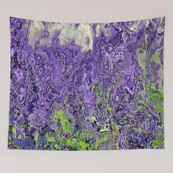 Item preview, Green and purple modern marble pattern art designed and sold by AYACHI90.