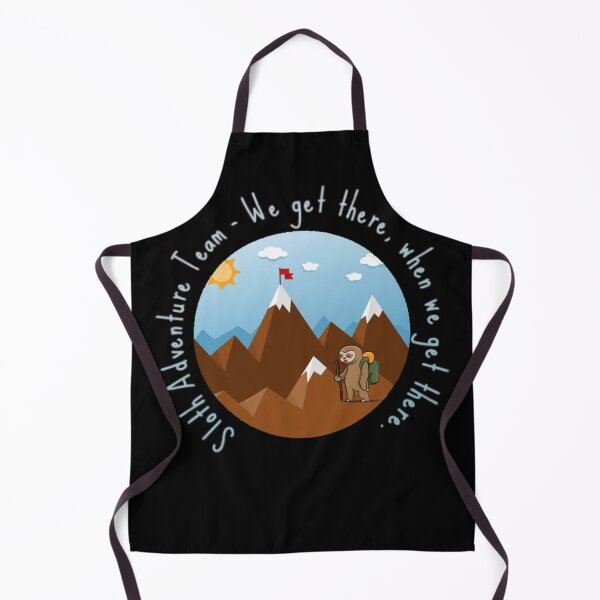 Item preview, Sloth Adventure Team, We get there when we get there. Mountain graphic designed and sold by Juliano-Designs.