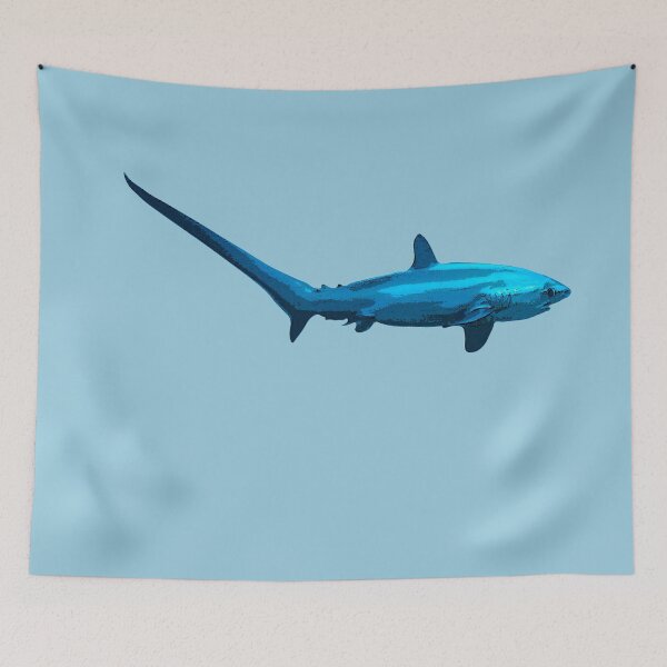Item preview, Thesher Shark Color Print designed and sold by designsasstultd.