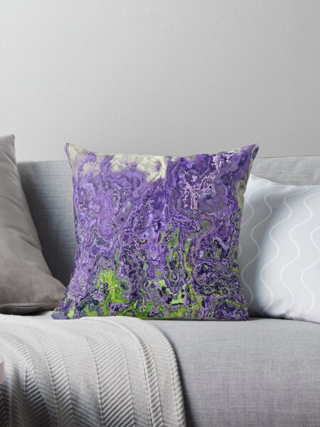 Purple And Green Pillows Cushions for Sale Redbubble