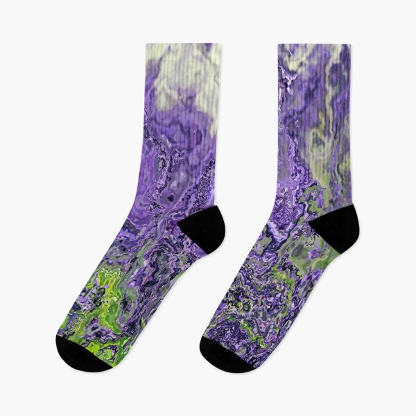 Item preview, Green and purple modern marble pattern art  designed and sold by AYACHI90.