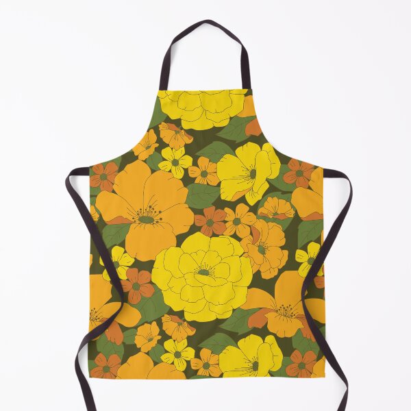 Item preview, Orange & Yellow Lilies Retro Floral Pattern designed and sold by Eyestigmatic.