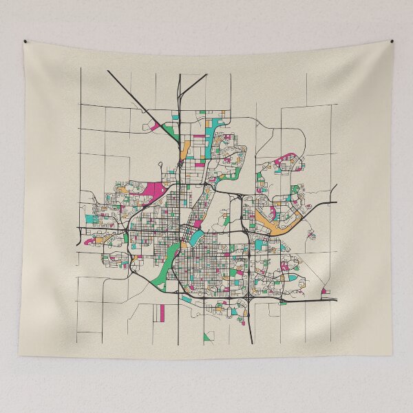 Item preview, Saskatoon, Canada Street Map designed and sold by A Deniz Akerman.