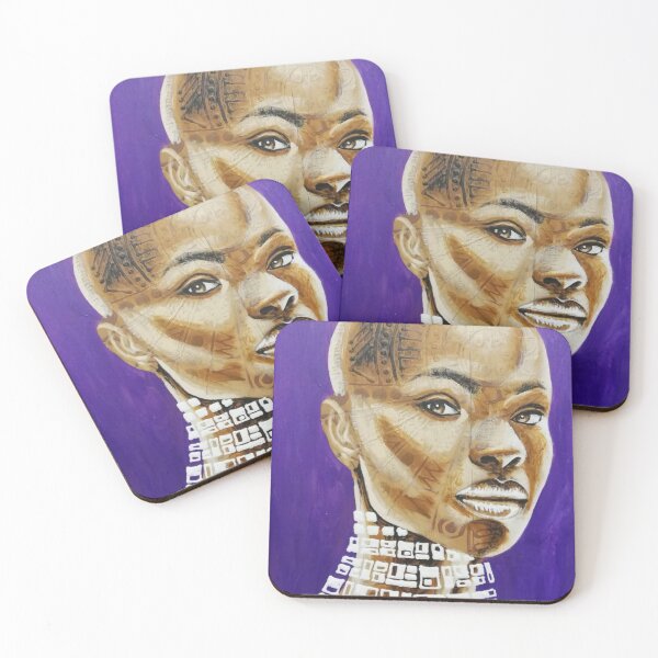Item preview, Purple Background Tribal designed and sold by khalaijimase.